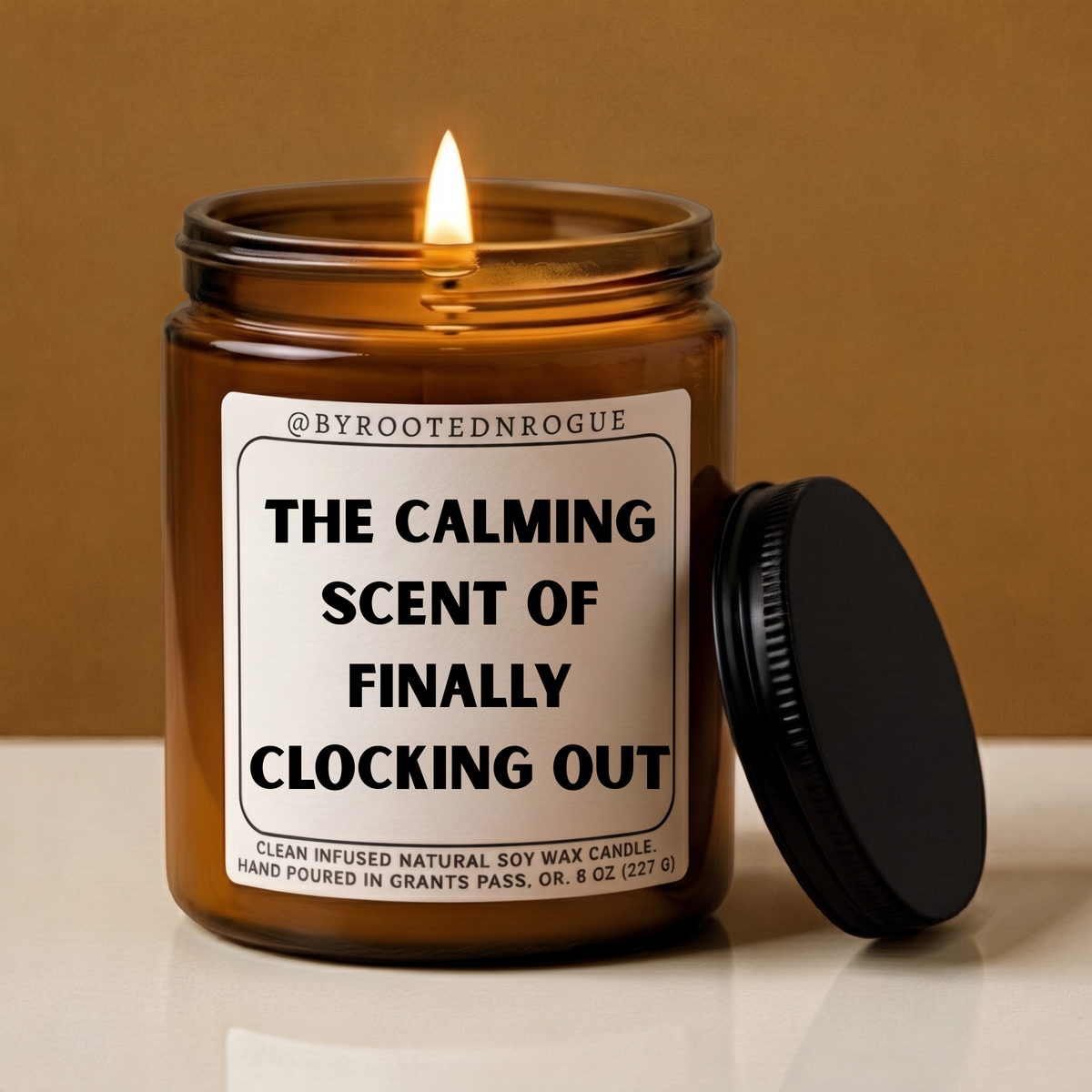 "The Calming Scent Of Finally Clocking Out" Candle