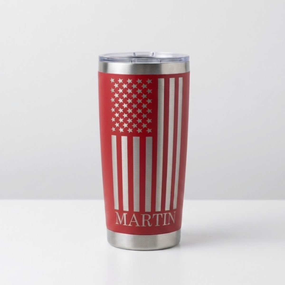 Classic American Flag Personalized Engraved Tumbler
