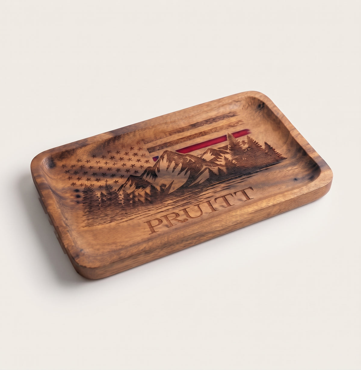 Red Line Wood Catch All Tray