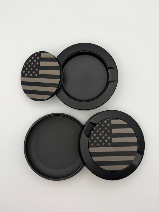 American Flag Engraved Nicotine Tin
