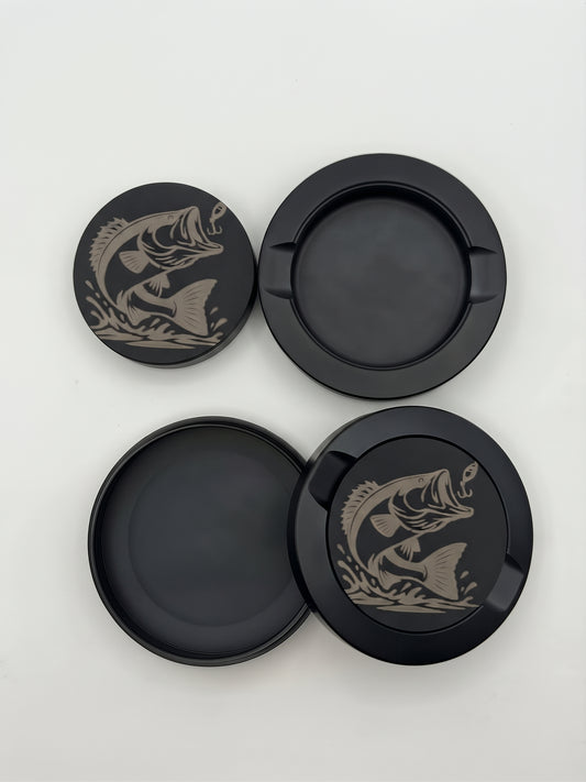Bass Fishing Engraved Nicotine Tin