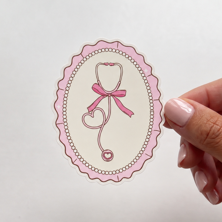 Stethoscope sticker