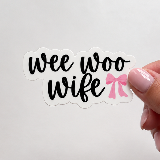 Wee Woo Wife Sticker