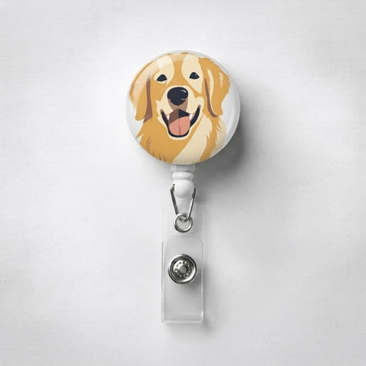 Golden Retriever Badge Reel